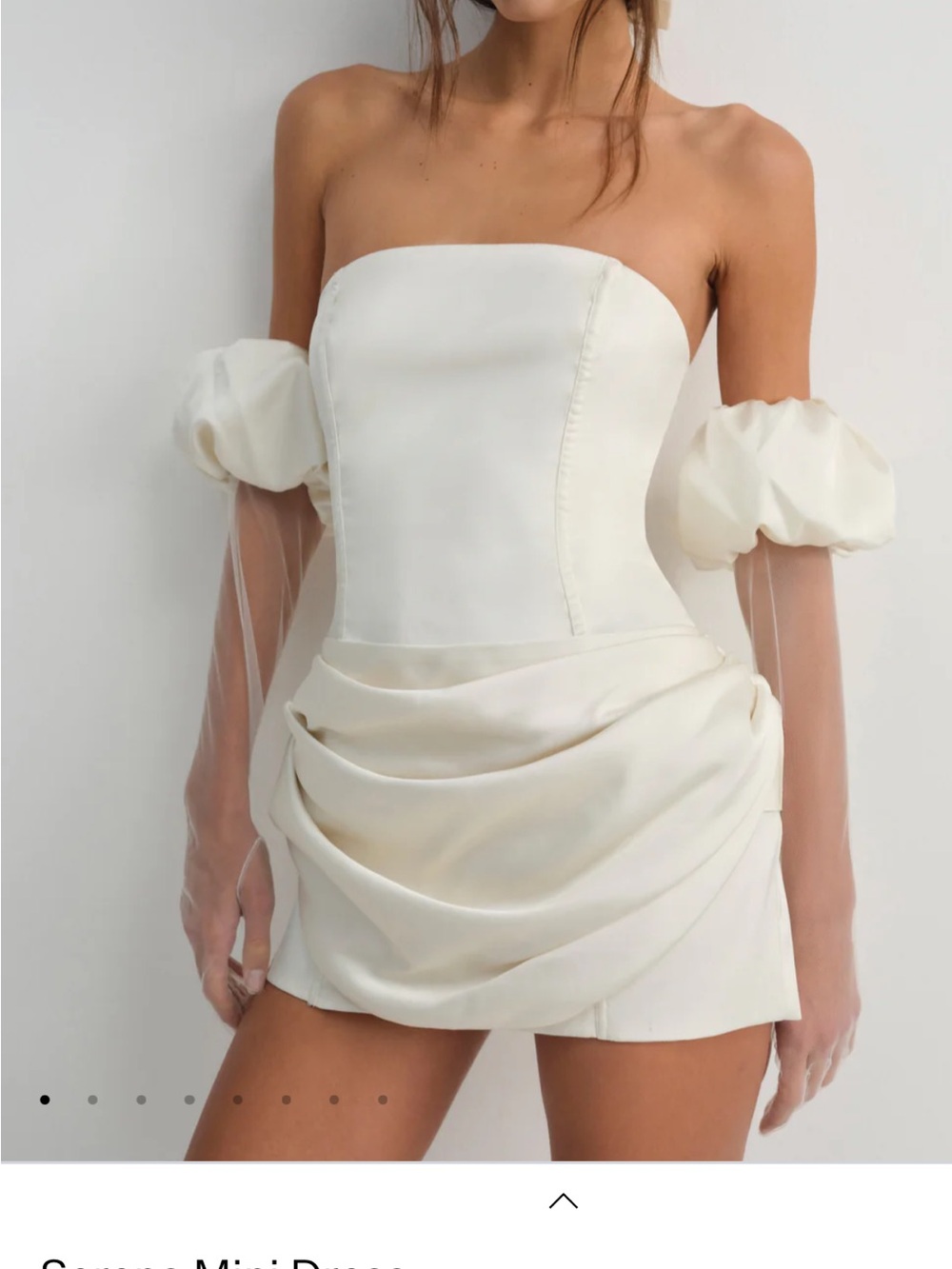 For Love & Lemons Serena Mini Dress with gloves